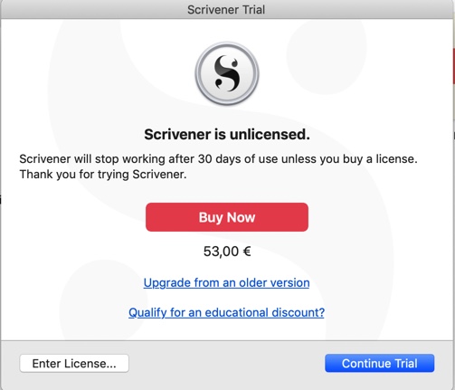 Como comprar Licencia Scrivener