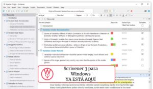 Scrivener 3 para Windows ya disponible
